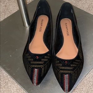Embroidered flats